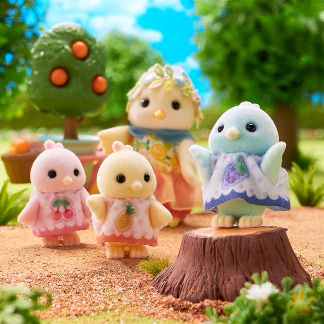 Фігурки тварин - Ігровий набір Sylvanian Families Сім’я Цитрусових птахів (5860)#7