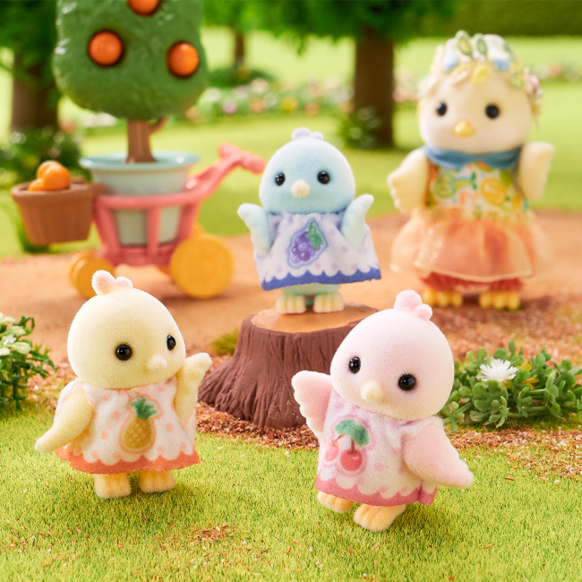 Фігурки тварин - Ігровий набір Sylvanian Families Сім’я Цитрусових птахів (5860)#8