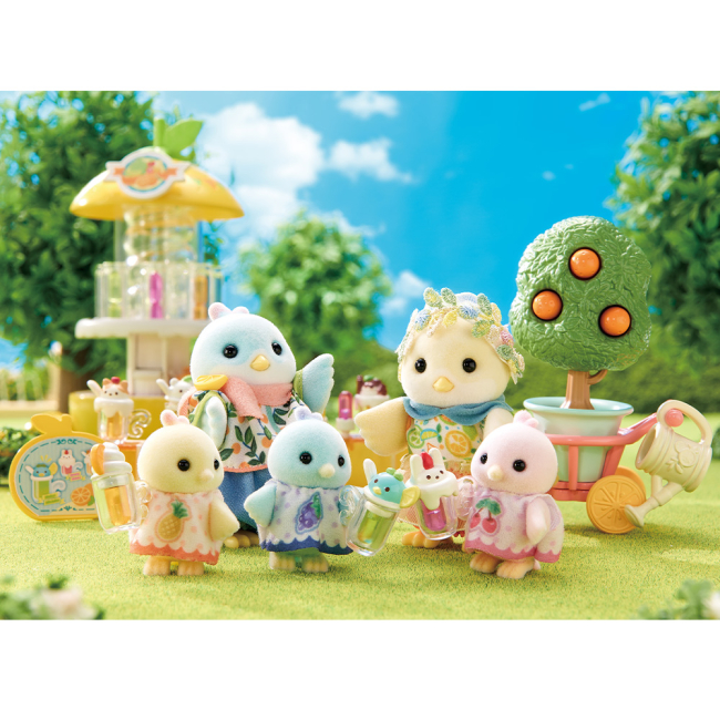 Фігурки тварин - Ігровий набір Sylvanian Families Сім’я Цитрусових птахів (5860)#9