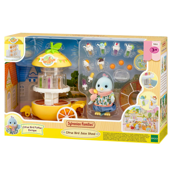 Фігурки тварин - ​Ігровий набір Sylvanian Families Фруктовий фреш-бар Цитрусової пташки (5861)#5