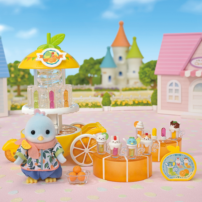 Фігурки тварин - ​Ігровий набір Sylvanian Families Фруктовий фреш-бар Цитрусової пташки (5861)#6