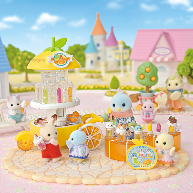 Фігурки тварин - ​Ігровий набір Sylvanian Families Фруктовий фреш-бар Цитрусової пташки (5861)#8