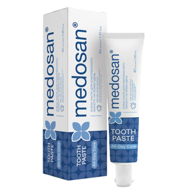 Косметика - Зубна паста для комплексного захисту Medosan All-Day Care 40 мл (4823109414211)#2