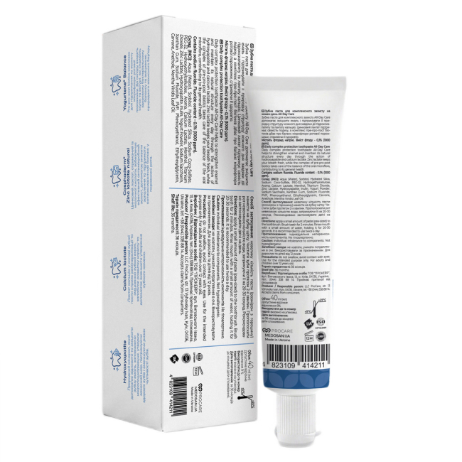 Косметика - Зубна паста для комплексного захисту Medosan All-Day Care 40 мл (4823109414211)#3