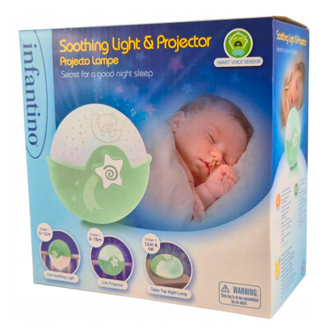 Ночники, проекторы - Светильник Infantino Спокойные сны зеленый (302048I)#2