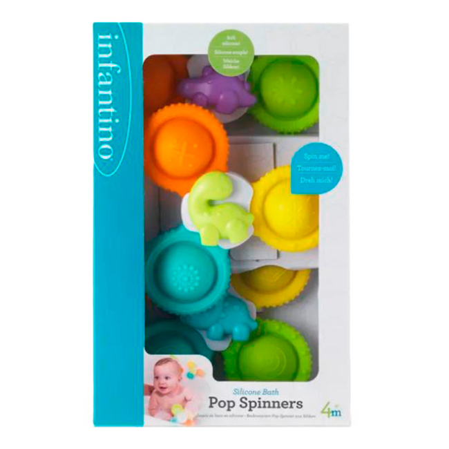 Іграшки для ванни - Іграшка для ванни Infantino Набір спінерів Динозаврики (305289I)#5
