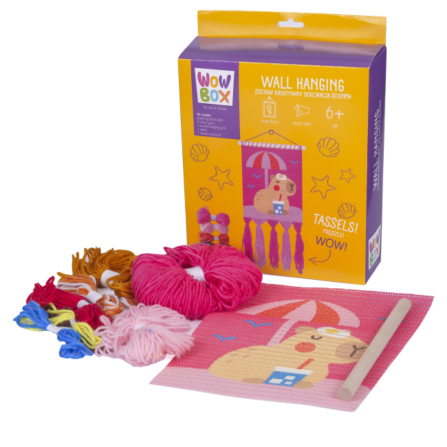 Набори для творчості - Набір для творчості Wow Box Вчимося вишивати панно Капібара на відпочинку (WOW0278)#2