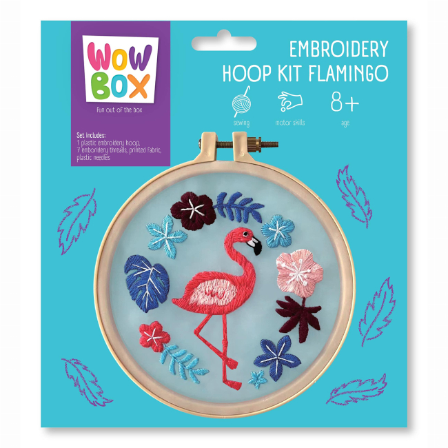 Наборы для творчества - Набор для творчества Wow Box Учимся вышивать Фламинго (WOW0921)#2