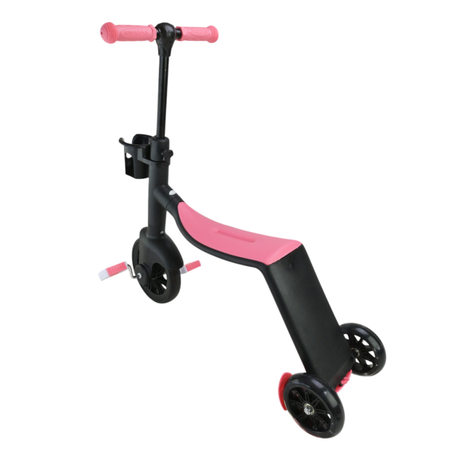 Самокати - ​Самокат-біговел Країна Іграшок 2 в 1 рожевий (SC823)#4