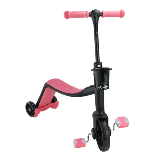 Самокати - ​Самокат-біговел Країна Іграшок 2 в 1 рожевий (SC823)#5