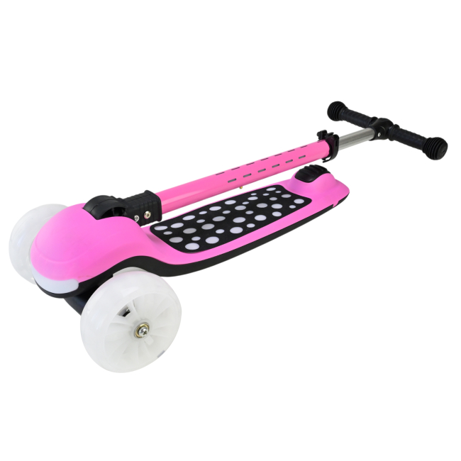 Самокати - Самокат Країна Іграшок LED підсвітка рожевий (SC9027/2)#5