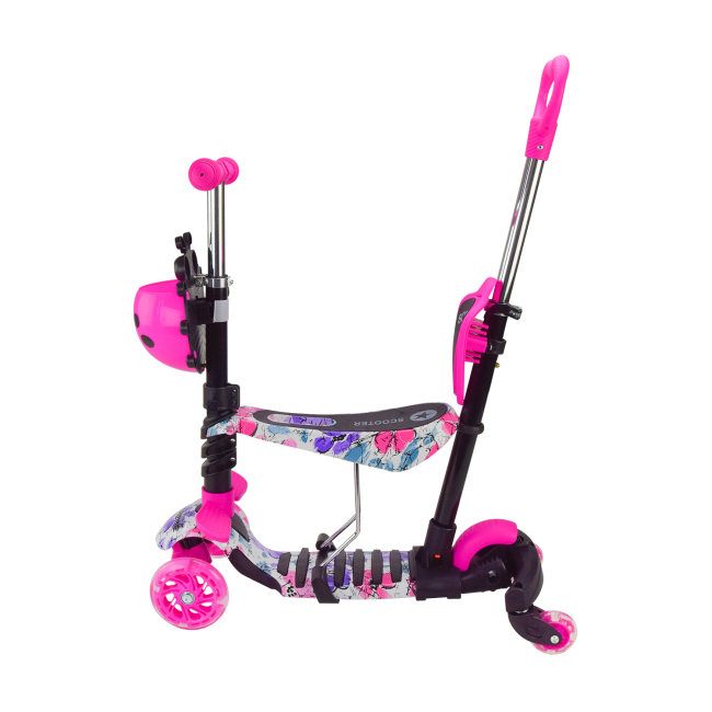 Самокати - Самокат Країна Іграшок 5 в 1 рожевий (SC2502/3)#3