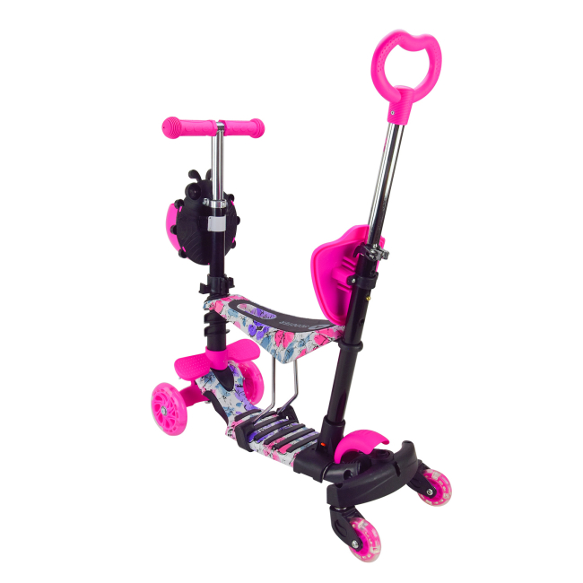 Самокати - Самокат Країна Іграшок 5 в 1 рожевий (SC2502/3)#4