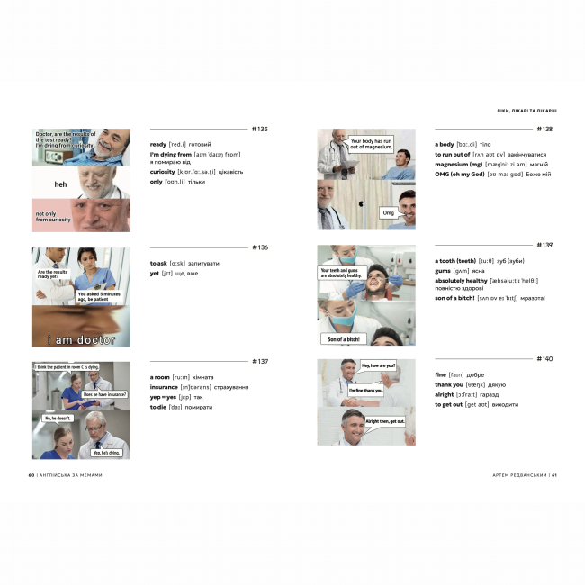 Навчальна література - Книжка «Англійська за мемами. Книга для поповнення словникового запасу» Артем Редванський (9786178722036)#6