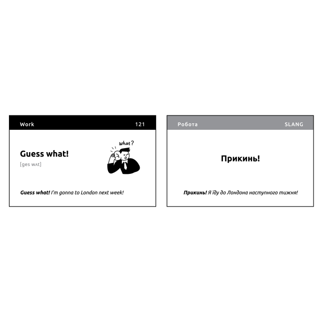 Навчальна література - Картки English Slang для вивчення англійського сленгу    (9786178722050)#4