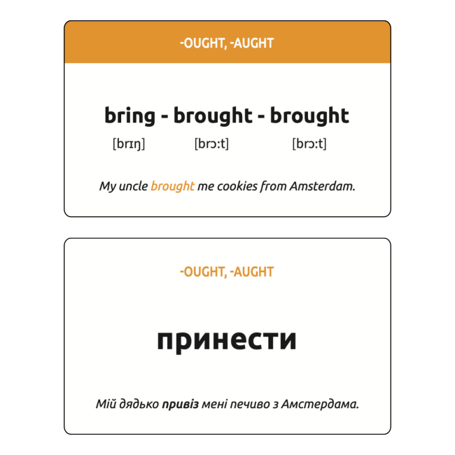 Навчальна література - Картки Irregular verbs для вивчення неправильних дієслів (9786178722067)#3