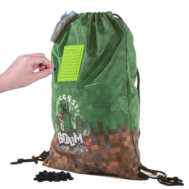 Рюкзаки та сумки - Сумка для взуття Pixie Crew Minecraft Boom з пікселями (PXB-28-35)#3