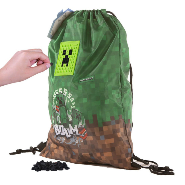 Рюкзаки та сумки - Сумка для взуття Pixie Crew Minecraft Boom з пікселями (PXB-28-35)#4