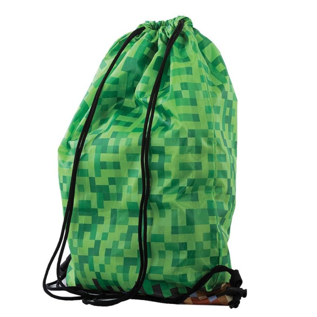Рюкзаки та сумки - Сумка для взуття Pixie Crew Minecraft зелена з пікселями (PXB-28-83)#2