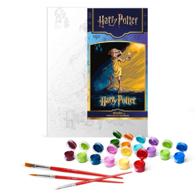 Товары для рисования - Картина по номерам Ідейка WB Harry Potter Постер с Добби 40 х 50 см (KHO5221)#2