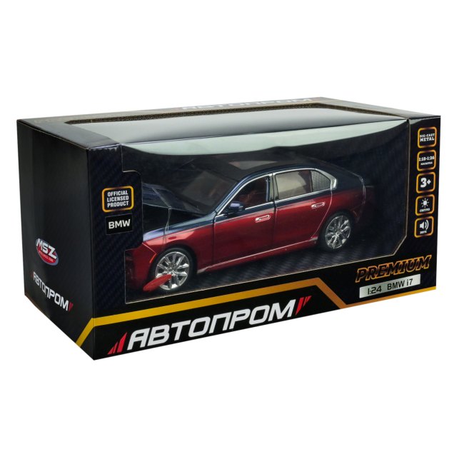 Автомодели - Автомодель Автопром BMW I7 1:24 (68288A(R))#7