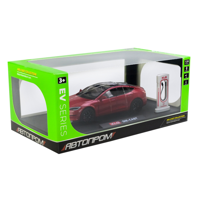 Автомоделі - Автомодель Автопром Tesla model S червона (AP7713/1)#7