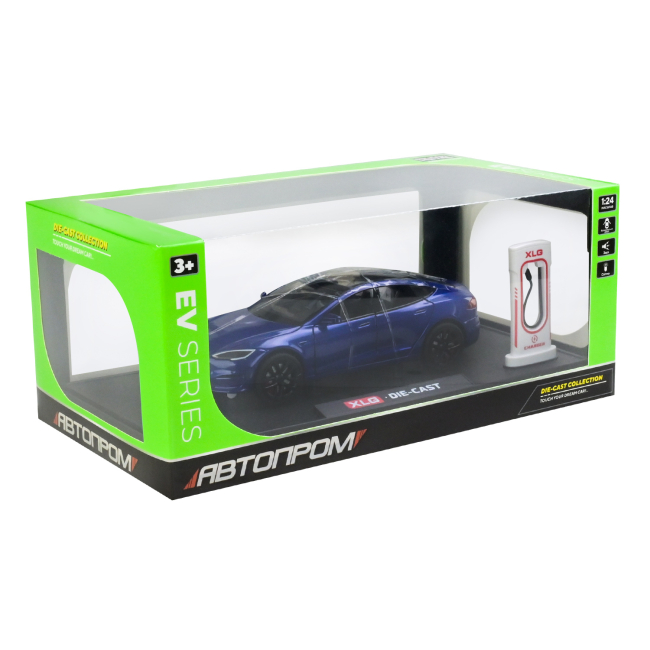 Автомодели - Автомодель Автопром Tesla model S синяя (AP7713/3)#4