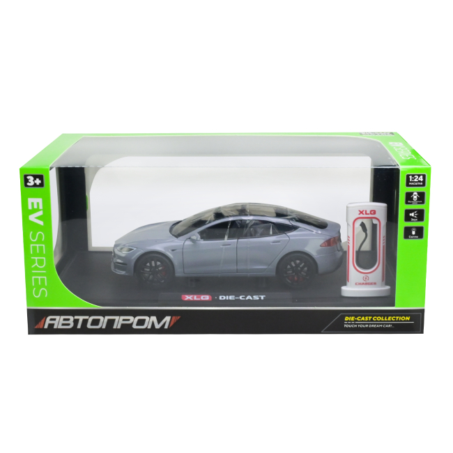 Автомоделі - Автомодель Автопром Tesla model S сіра (AP7713/5)#3