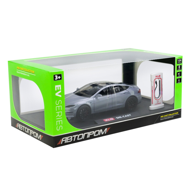 Автомоделі - Автомодель Автопром Tesla model S сіра (AP7713/5)#4