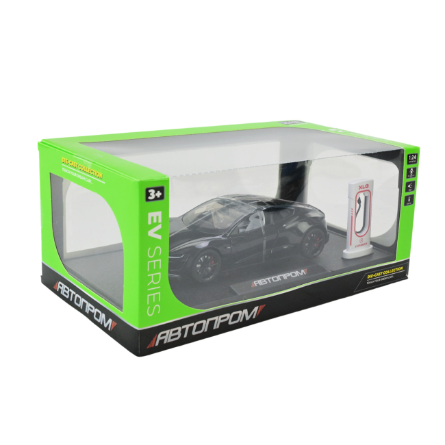 Автомоделі - Автомодель Автопром Tesla Roadster чорна (AP7724/2)#3