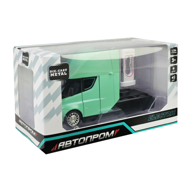 Транспорт і спецтехніка - Вантажівка Автопром Tesla Semi Truck Head бірюзова (AP7731/3)#5