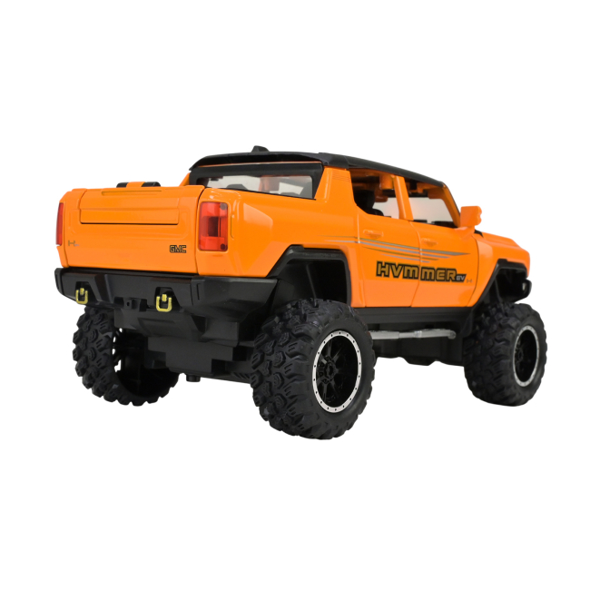 Автомодели - Автомодель Автопром Hummer pickup truck оранжевая (AP7738/2)#3