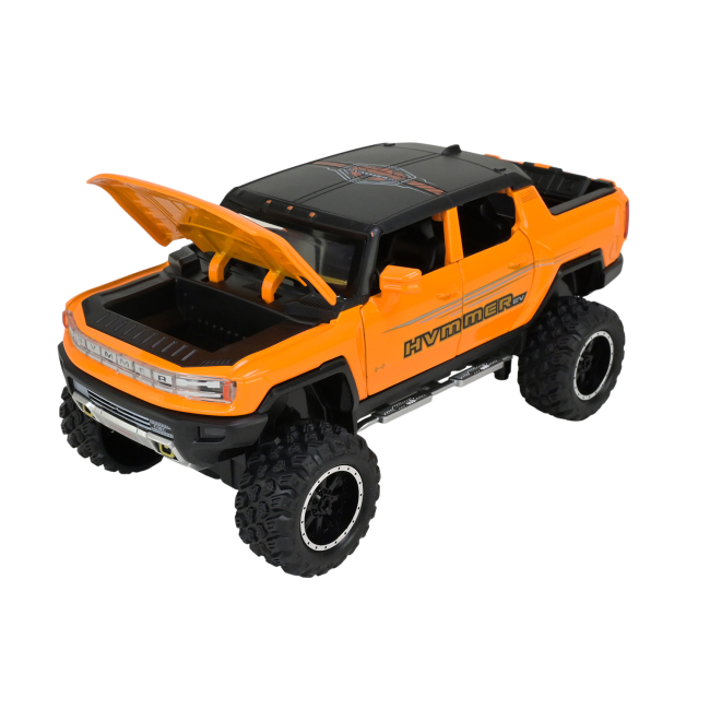 Автомодели - Автомодель Автопром Hummer pickup truck оранжевая (AP7738/2)#5