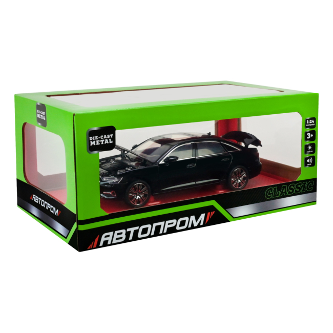 Автомодели - Автомодель Автопром Audi A6L черная (AP7754/1)#7