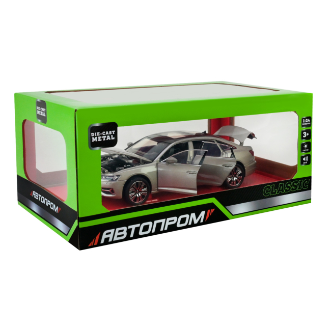 Автомодели - Автомодель Автопром Audi A6L серая (AP7754/2)#7