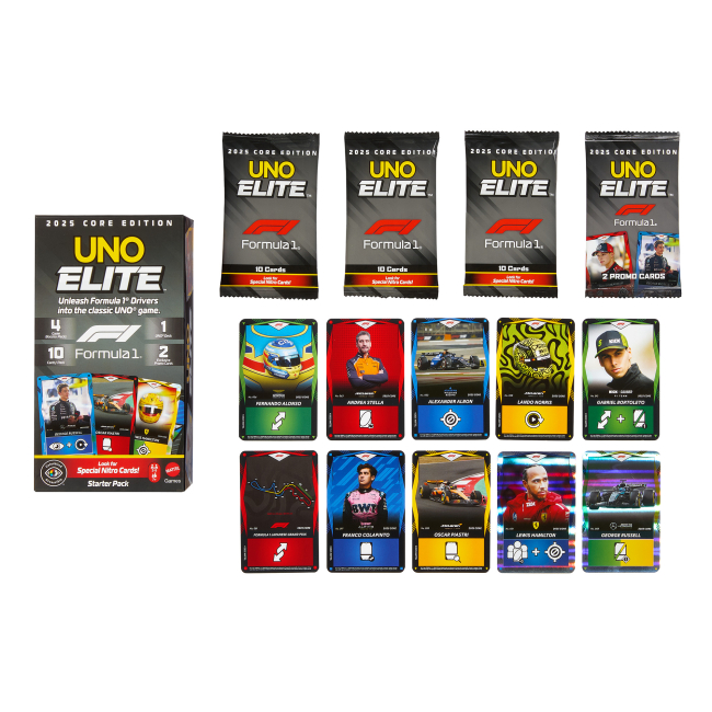 Настільні ігри - Настільна гра UNO Elite F1 (JLV42)#4