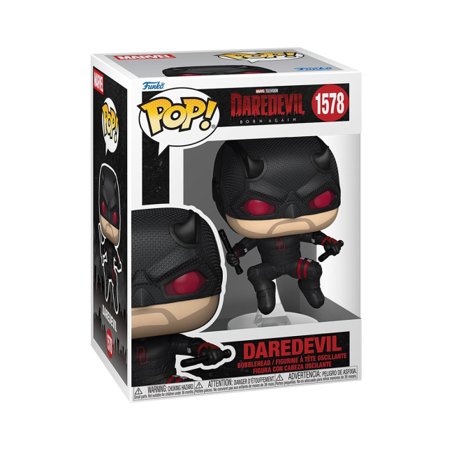 Фігурки персонажів - Фігурка Funko Pop Daredevil Шибайголова чорний костюм (91849)#2