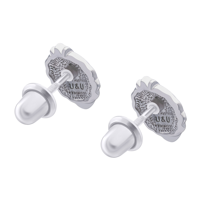 Ювелирные украшения - Серьги UmaUmi Zodiac Леди Лев с эмалью и фианитами (2210000031791)#2