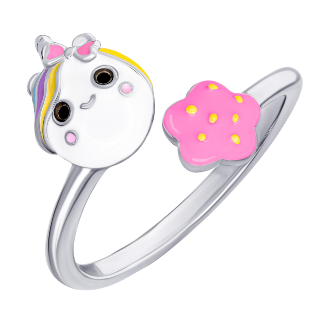 Ювелирные украшения - Кольцо UmaUmi Magic Единорожка с разноцветной эмалью (2210000018754)#2