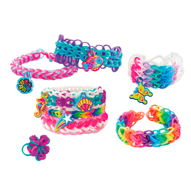 Наборы для творчества - Набор для изготовления браслетов Cra-Z-Art Charm loom studio mermaid and unicorn (17350CRA)#4