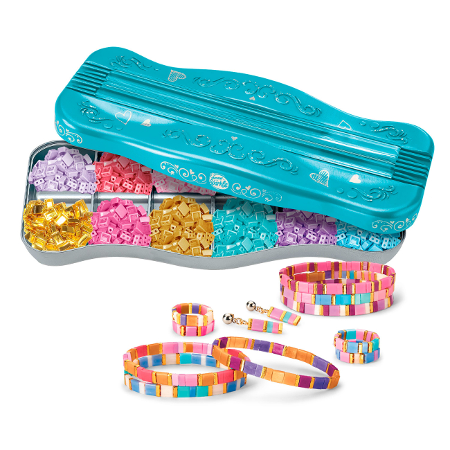 Наборы для творчества - Набор для изготовления браслетов Cra-Z-Art Dots and Dashes Tila bead bracelet studio (65606CRA)#4