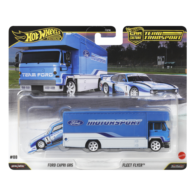 Автомодели - Набор автомоделей Hot Wheels Car culture Team Transport Lykan Hypersport Ford Capri GR5 Fleet Flyep (FLF56/JHX89)#7