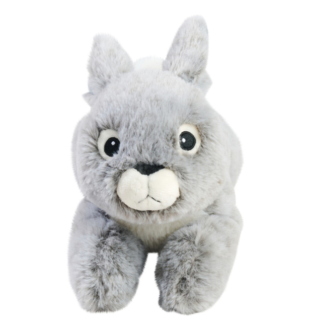 М'які тварини - М'яка іграшка Nicotoy Милий кролик, що лежить сірий 30 см (5844398/1)#2