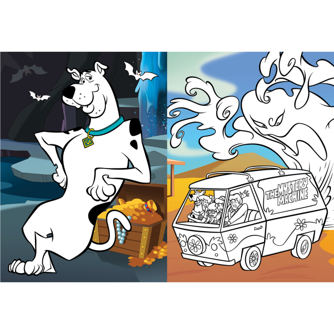 Розмальовки та актівітібуки (2-6 років) - Розмальовка зі стікерами Ідейка WB Scooby-Doo (LCB42)#3