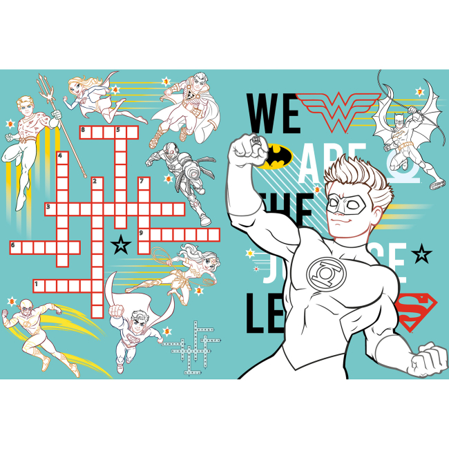 Раскраски и активитибуки (2-6 лет) - Розмальовка зі стікерами Ідейка WB Super friends Сильні разом (LCB43)#3