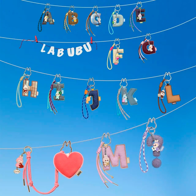 Брелоки - Колекційний брелок-сюрприз Pop Mart The Monsters Pin for Love Letter A-M (MPFL-02)#2