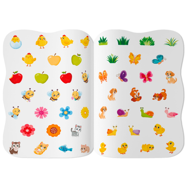 Розмальовки та актівітібуки (2-6 років) - Книжка «Перші наліпки для малят. Весела ферма» Катерина Столяренко (9786175476130)#6