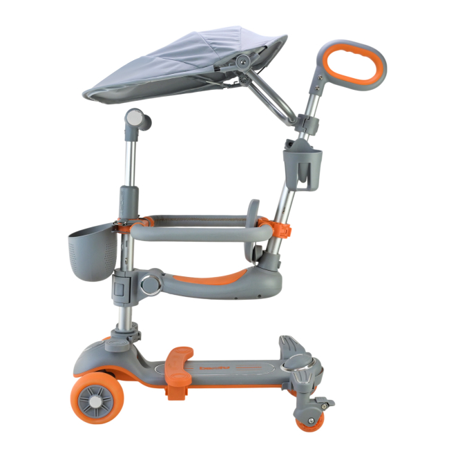 Самокаты - Самокат Extreme motion детский 2 в 1 серый (SC822/1)#2