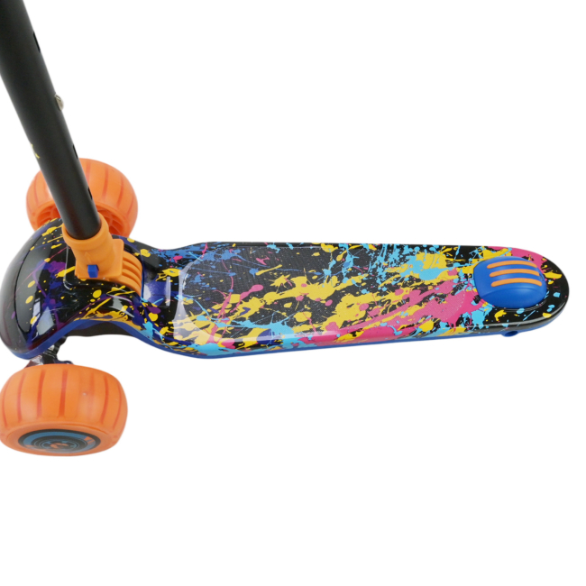 Самокати - Самокат Країна Іграшок триколісний синій з помаранчевими колесами (SC2532/2)#3