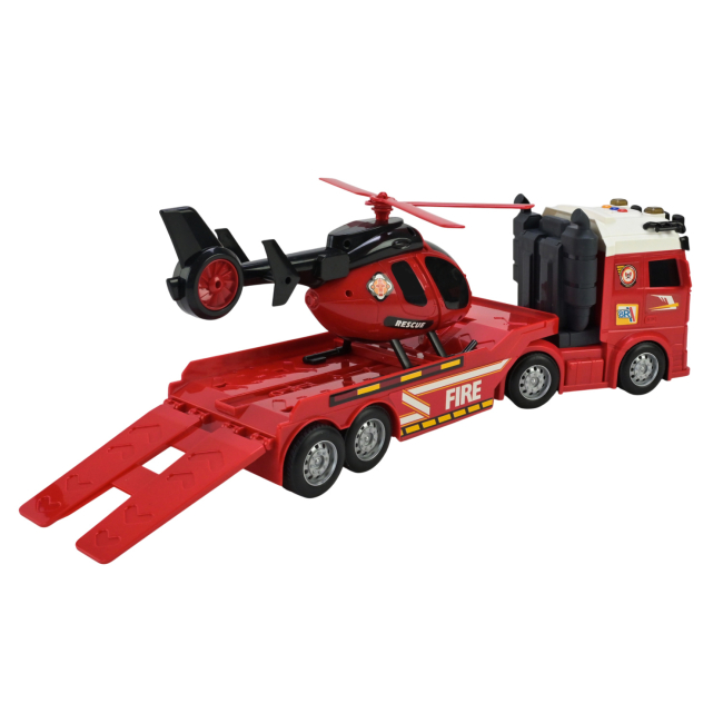 Транспорт і спецтехніка - Ігровий набір Країна Іграшок Велика вантажівка-трейлер з вертольотом (JP588-82A)#3